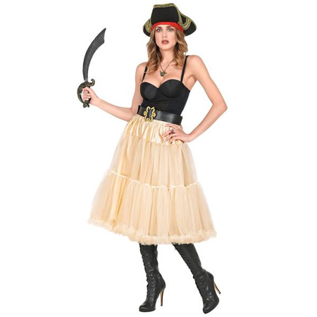 GONNA/SOTTOGONNA IN TULLE CREMA 65 cm