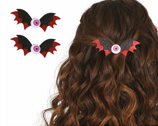 ZESTAW 2 SPINEK DO WŁOSÓW NIETOPERZ Z OKIEM