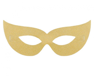 MASKI PAPIEROWE ZŁOTE 4 SZT