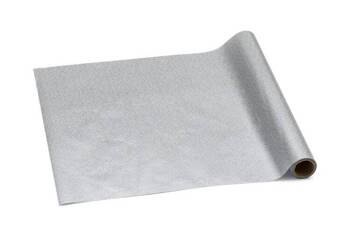 BIEŻNIK DEKORACYJNY SREBRNY 0,36 X 3 M