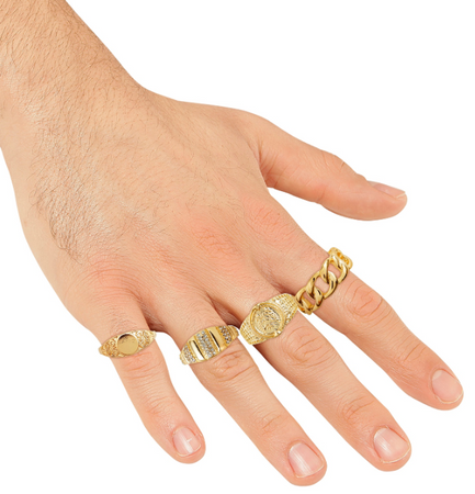 PIERŚCIONKI ZESTAW 4 SZT 