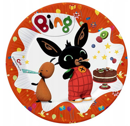 TALERZYKI PAPIEROWE BING 18 CM 8 SZT