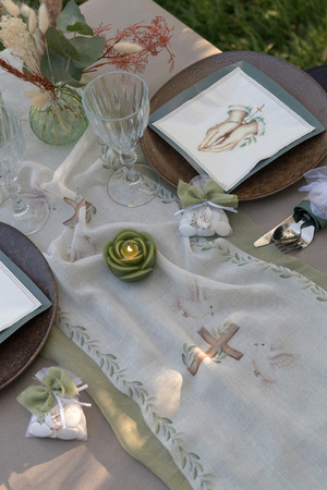 ZESTAW KOMUNIJNY KRZYŻ 2 ELEMENTY 