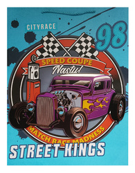 TORBA PREZENTOWA WYŚCIGI NIEBIESKA 26 X 32 X 10 CM