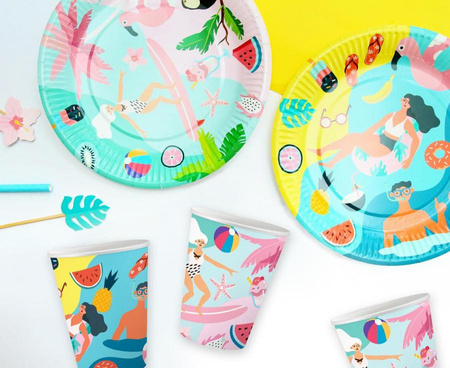 ZESTAW: TALERZYKI + KUBECZKI FLAMING 