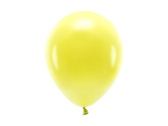 BALONY ECO 26 CM PASTELOWE ŻÓŁTE 100 SZT