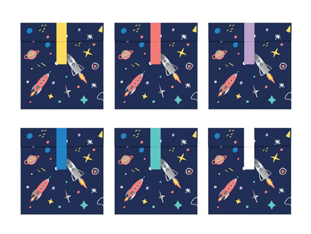 TOREBKI NA SŁODYCZE KOSMOS 6 szt