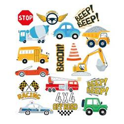 TATUAŻE ZMYWALNE AUTA 17 SZT.