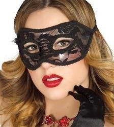 MASKA AŻUROWA CZARNA