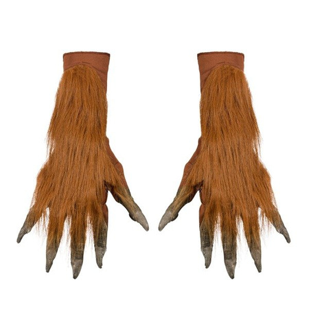 RĘKAWICZKI ŁAPY WILKOŁAKA BRĄZOWE