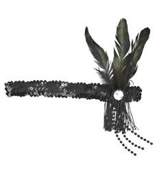 OPASKA RETRO Z BROSZKĄ CZARNA