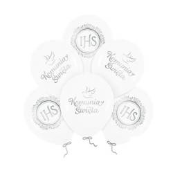 BALONY ECO KOMUNIA 30 CM 6 SZT.