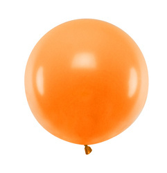 BALON LATEKSOWY PASTEL 60 CM  1 SZT OKRĄGŁY PASTEL MANDARIN ORANGE