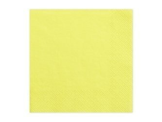 SERWETKI 33X33cm ŻÓŁTE