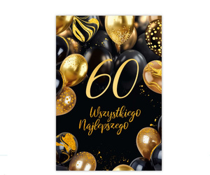 KARTKI OKOLICZNOŚCIOWE 60 URODZINY