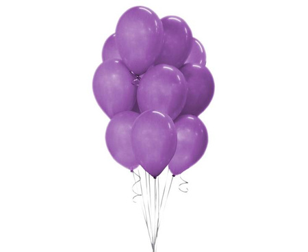 BALONY LATEKSOWE FIOLETOWE 25 CM 10 SZT 