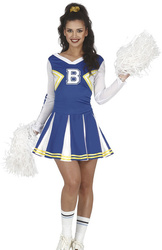STRÓJ CHEERLEADERKA NIEBIESKA