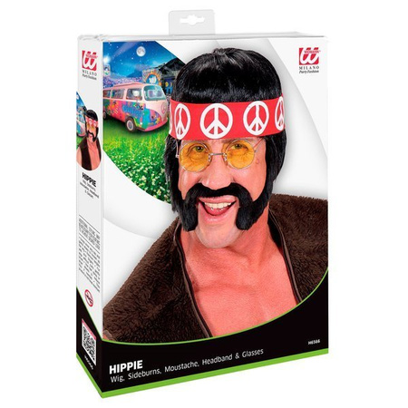 PERUKA HIPPIS Z OPASKĄ