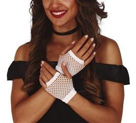 RĘKAWICZKI SIATKA BIAŁE