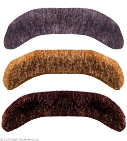 WĄSY DUŻE GŁADKIE SIWE