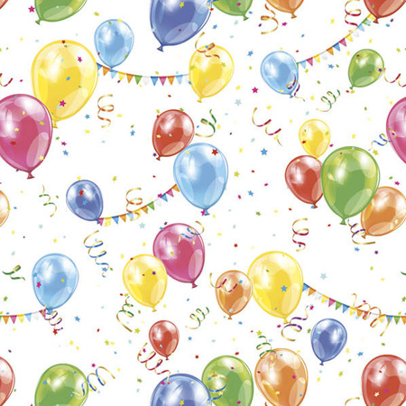 SERWETKI PAPIEROWE BALONY 33 X 33 CM