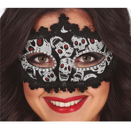 MASKA CZARNA W CZASZKI