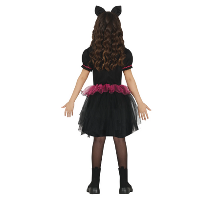 STRÓJ DLA DZIEWCZĄT CZARNY KOTEK