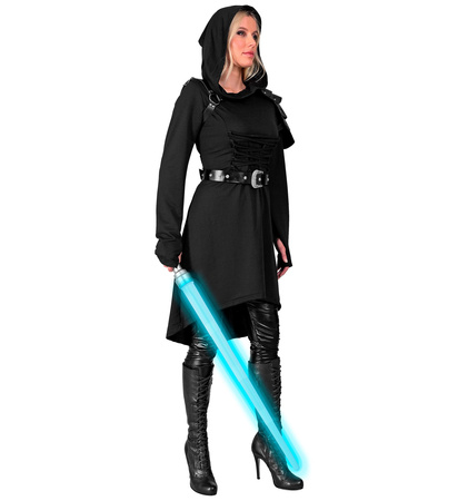 STRÓJ CZARNA TUNIKA ŚREDNIOWIECZNA