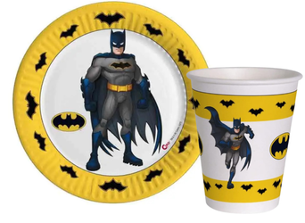 ZESTAW BATMAN TALERZYKI+KUBECZKI