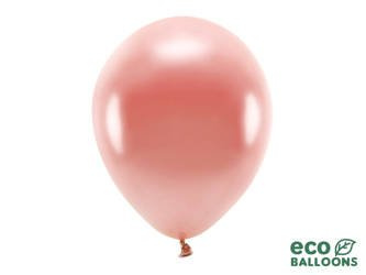 BALONY ECO 30 CM RÓŻOWE ZŁOTO 100 SZT.