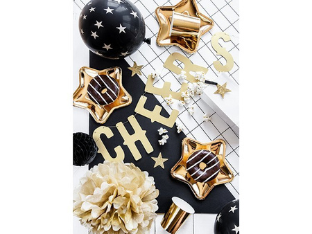 Dekoracje brokatowe Gwiazdka, złoty, 5cm (1 karton / 50 op.) (1 op. / 8 szt.)