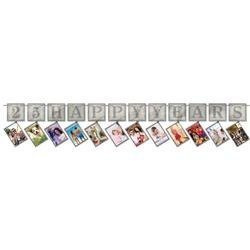 GIRLANDA DO ZDJĘĆ SREBRNA 25-LECIE ŚLUBU