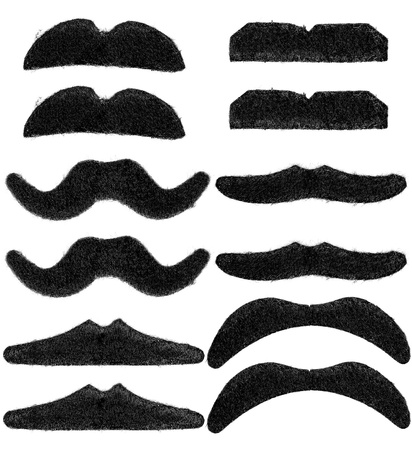 ZESTAW WĄSY CZARNE 12 SZT.