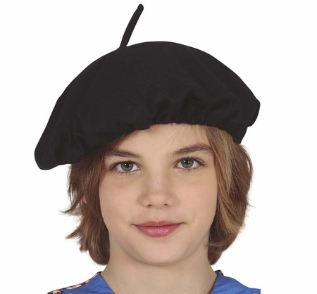 CZARNY BERET DZIECIĘCY