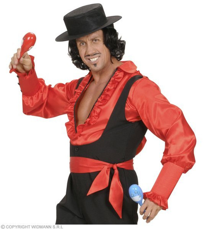 SZARFA CHUSTA CZERWONA SATYNA