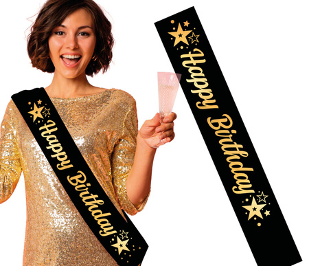 SZARFA HAPPY BIRTHDAY URODZINY