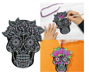 BAG OF 6 MEXICAN SILHOUETTES TO COLOURING, 12 CM