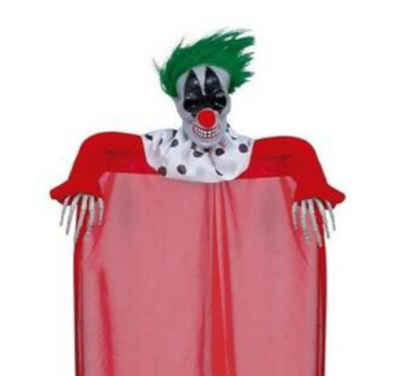 DEKORACJA WISZĄCY KLAUN 80 CM 