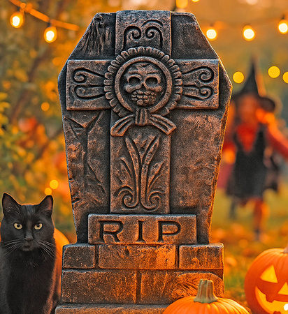 NAGROBEK RIP KRZYŻ 30 X 49 CM