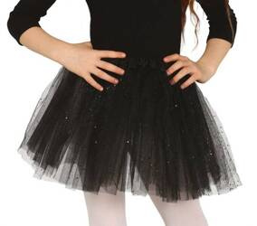 SPÓDNICZKA TUTU CZARNA Z BROKATEM