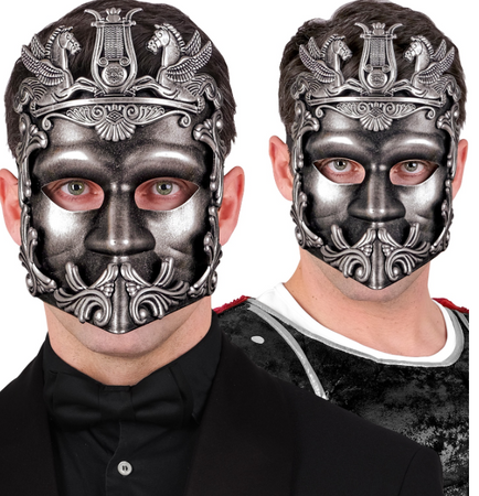 MASKA GREKA RZYMIANINA SREBRNA 