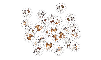 KONFETTI URODZINOWE PIESKI 36 SZT