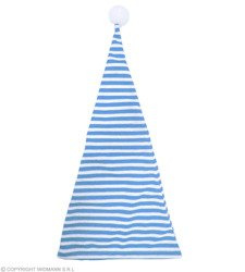 CZAPKA ŚPIOCHA W PASKI NIEBIESKIE