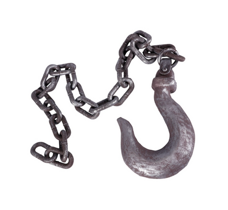 ŁAŃCUCH Z HAKIEM 156 CM