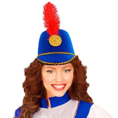 CZAPKA MAŻORETKI NIEBIESKA