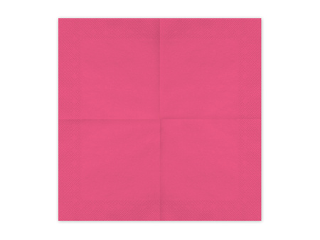 SERWETKI PAPIEROWE CIEMNY RÓŻOWY 33 X 33 CM 20 SZT