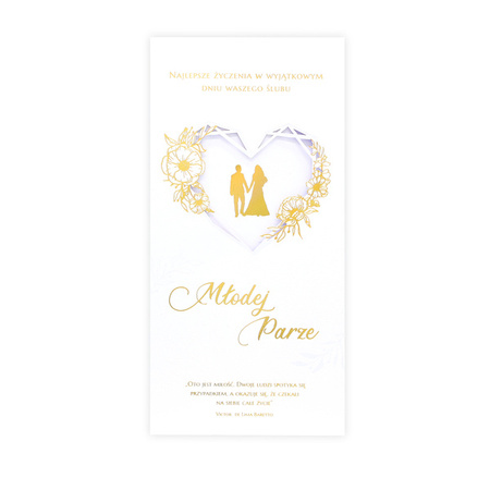 KARTKA Z OKAZJI ŚLUBU SERCE 