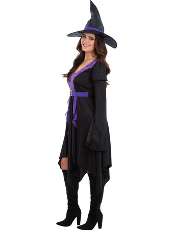 STRÓJ FIOLETOWA CZAROWNICA DLA KOBIET