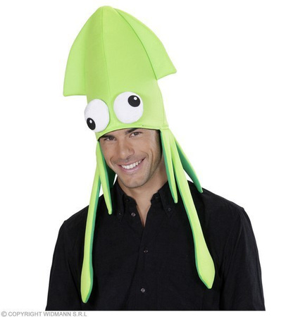 Pk 8 "GIANT SQUID HAT" 4 colors assorted
