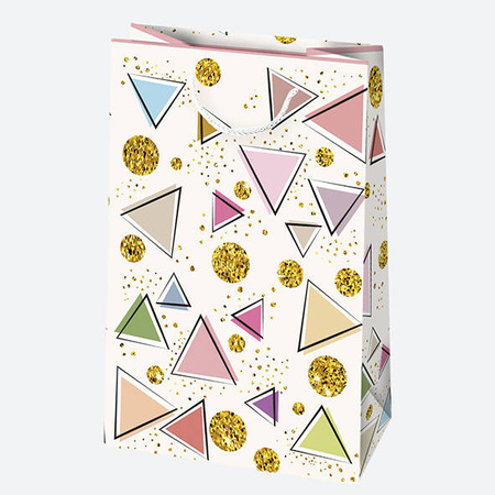 TORBA PREZENTOWA KOLOROWE WZORY16X24X7 CM